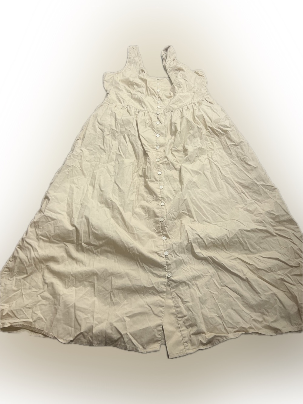 Button-front cotton poplin dress - Picture 2 of 2